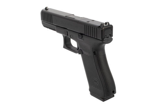 Glock 22 Gen 5 MOS pistol features standard fixed sights